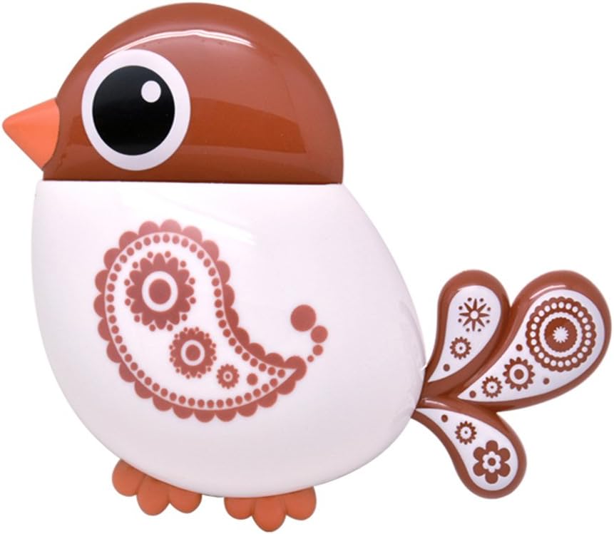 Bird Shape Toothbrush Holder Brown 1pc